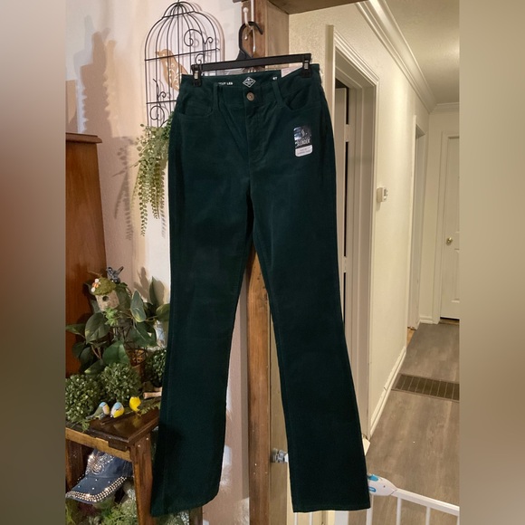 St. John's Bay Teal Bootcut CORDUROY Pants - Picture 1 of 9